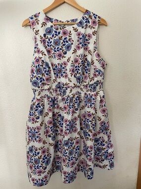 Boden | Dresses | Boden Blue Lace Detail Dress Size 2l | Poshmark